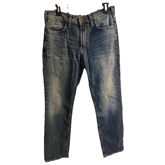 Silver Jeans Mens 32X32The Athletic 5-Pocket Stretch Flex Denim Blue - Picture 1 of 11
